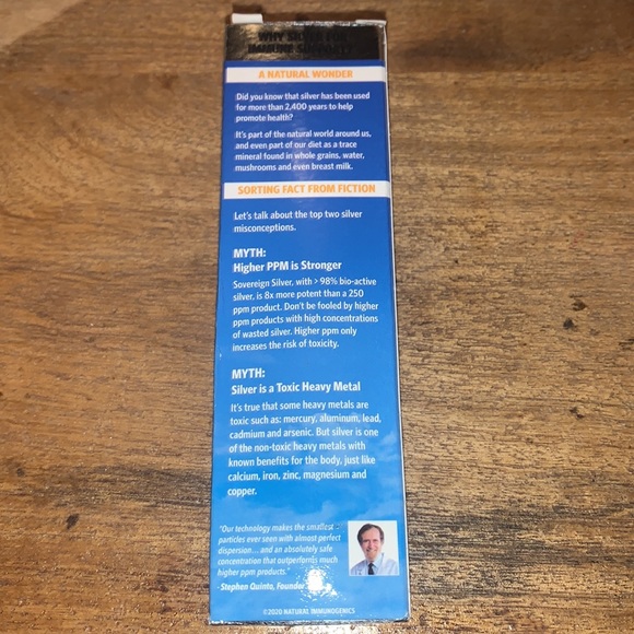 Sovereign Silver Bio-Active Silver Hydrosol Daily+ Immune Support 10 ppm 2 fl oz - Picture 3 of 3